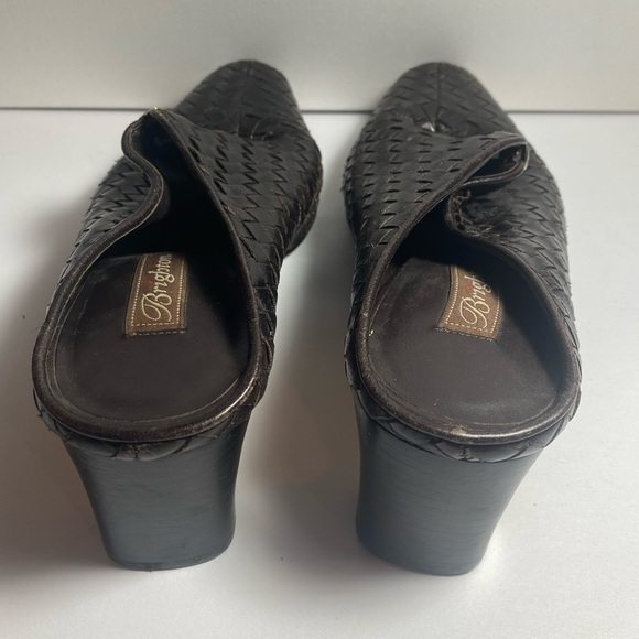 BRIGHTON Elegant Black Woven Mules - Picture 3 of 6